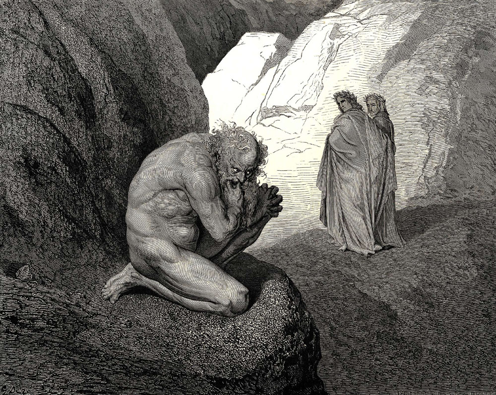 Loup dans une gravure de Gustave Doré