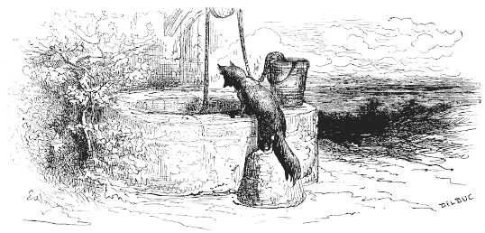 Gravure de loup par Gustave Doré